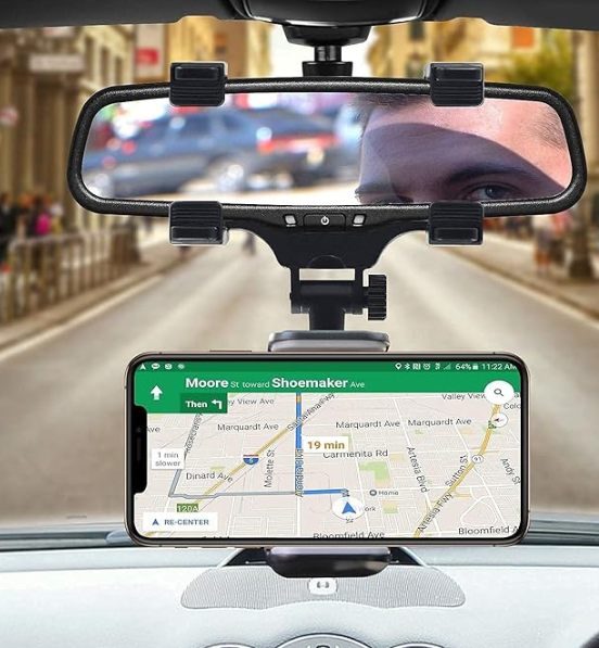 Car rearview حامل هاتف للمرآة الخلفية للسيارة